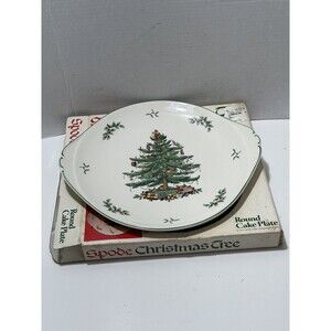 Spode Christmas Tree Round Cake Plate NEW